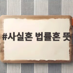 사실혼 법률혼 뜻
