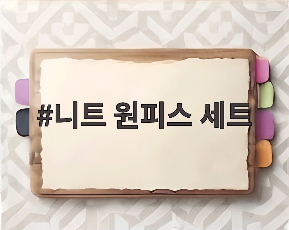 니트 원피스 세트