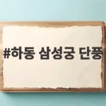 하동 삼성궁 단풍