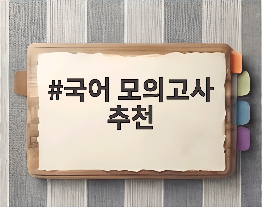국어 모의고사 추천