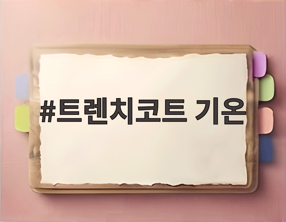 트렌치코트 기온