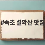 속초 설악산 맛집