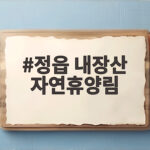 정읍 내장산 자연휴양림