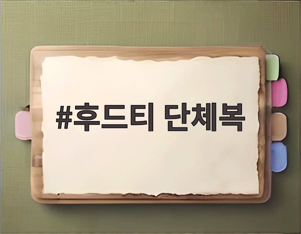 후드티 단체복