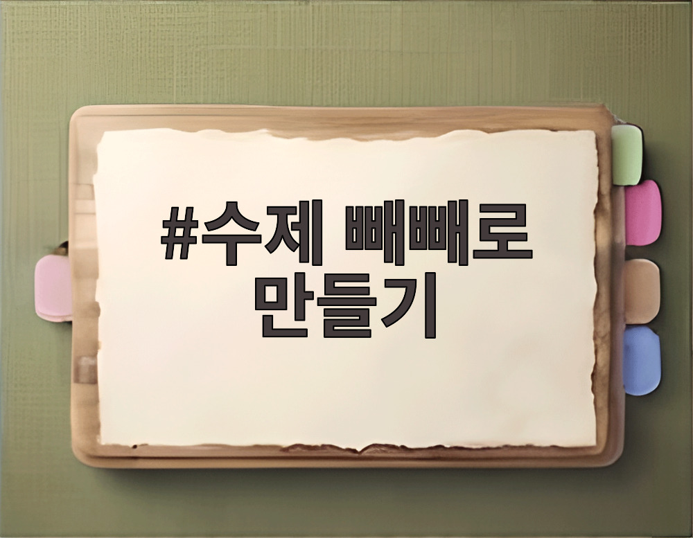 수제 빼빼로 만들기