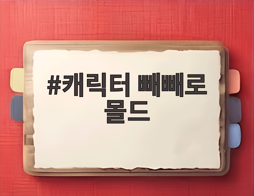 캐릭터 빼빼로 몰드