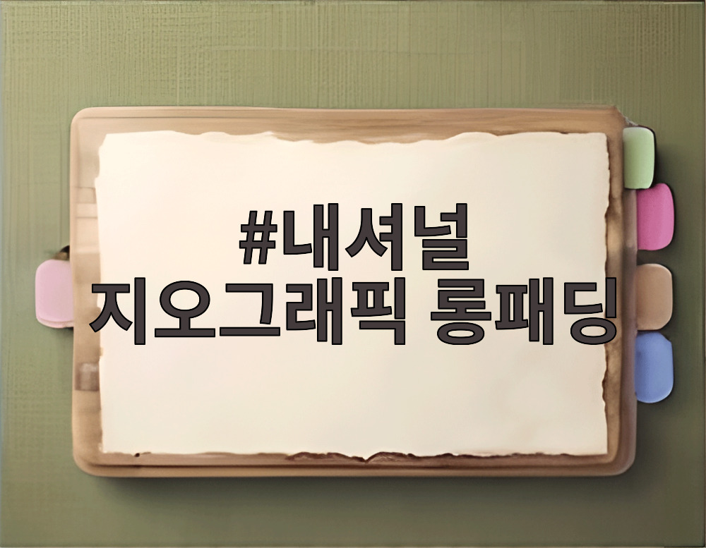내셔널 지오그래픽 롱패딩