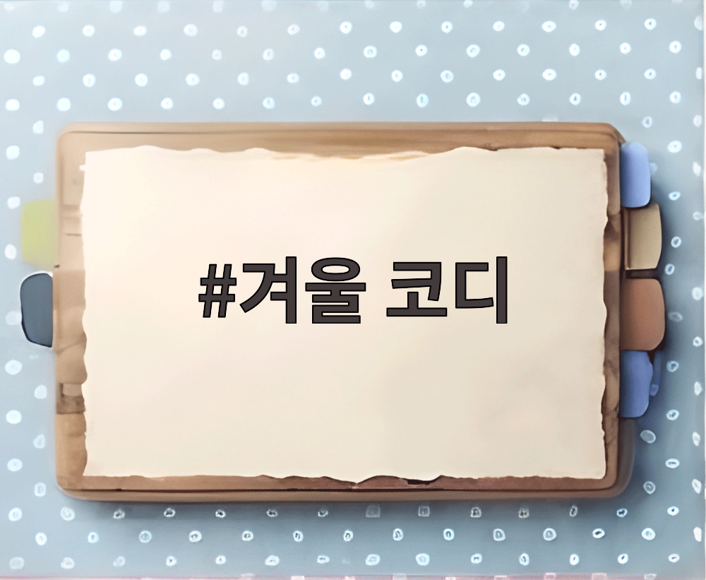 겨울 코디