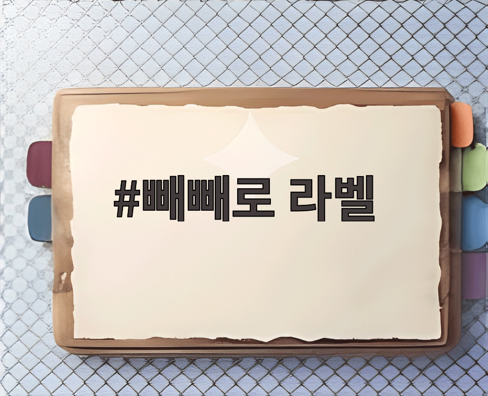 빼빼로 라벨